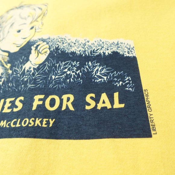 Blueberries for Sal Robert McCloskey Shirt Youth Small Liberty Graphics Tee - Picture 5 of 10